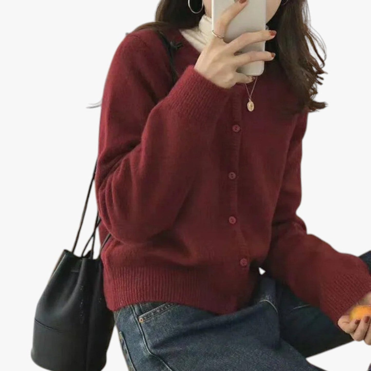 Maraki - Open-knit cardigan for women